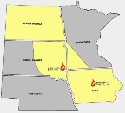 North Dakota Clean Burn dealer, South Dakota Clean Burn dealer, Iowa Clean Burn dealer, Minnesota Clean Burn dealer